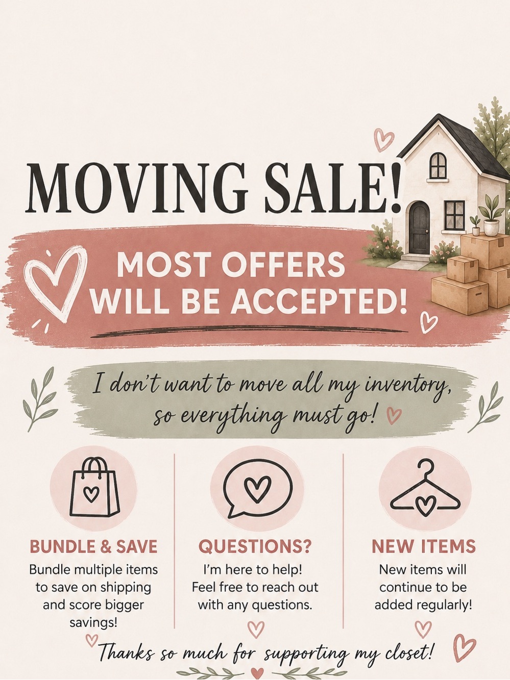 🚨MOVING SALE🚨